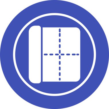 Bir kitap simgesinin vektör illüstrasyonu