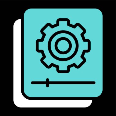 Teçhizat Web simgesi basit illüstrasyon