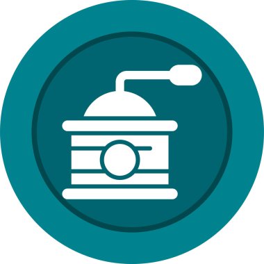 Kahve Öğütücü Web simgesi vektör çizimi
