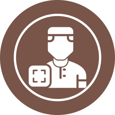 doktor yuvarlak kabartma simgesi