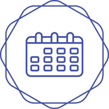 Takvim web simge vektör çizim