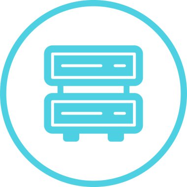 sunucu web simgesi vektör illüstrasyonu