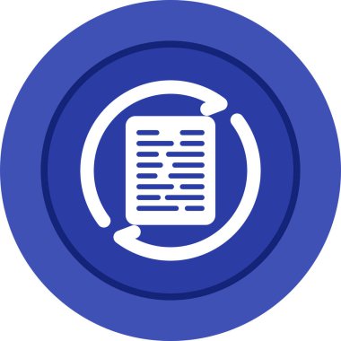 Belge. Web simgesi basit illüstrasyon