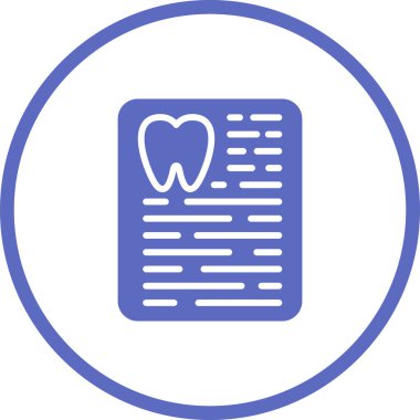 Bir dişin vektör çizimi