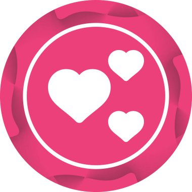 Kalp ikonu vektör illüstrasyonu