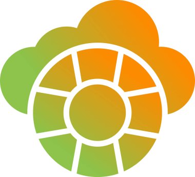 Yeşil yaprağın vektör illüstrasyonu