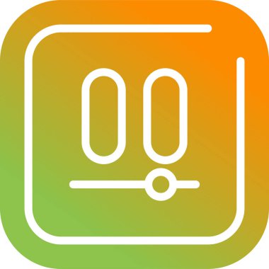 Eşsiz termometre Vektör Satır Simgesi