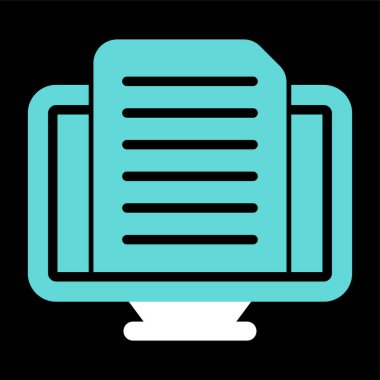 Bilgisayar. Web simgesi basit illüstrasyon