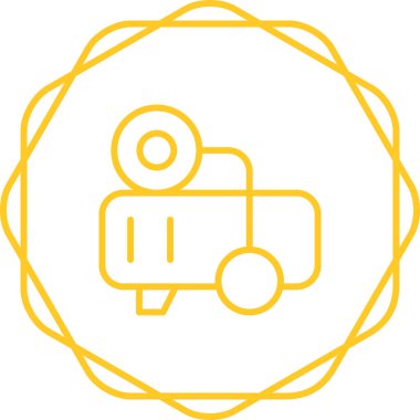 Bir kamyon simgesinin vektör çizimi