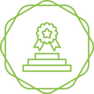 ödül rozeti dairesel vektör simgesi