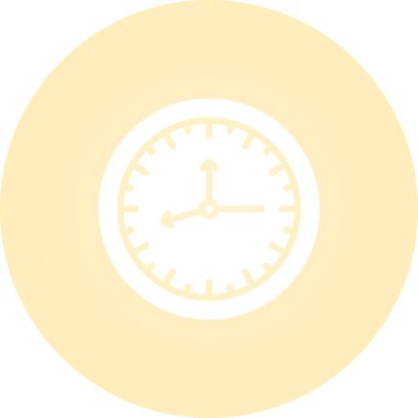 Saat simgesi, basit vektör illüstrasyonu