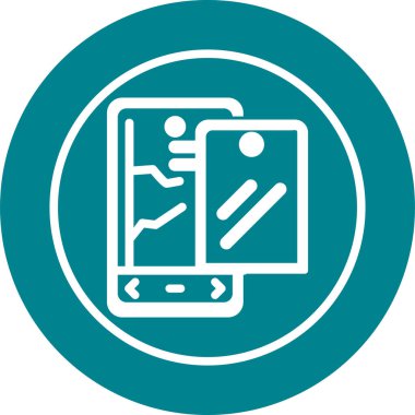 akıllı telefon web simgesi vektör çizimi