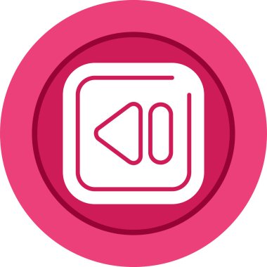 Video oynatıcı ikon vektör illüstrasyonu