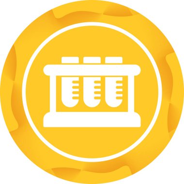 test tübü web simgesi vektör çizimi