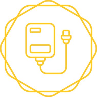 Elektrik dolgu simgesinin vektör illüstrasyonu