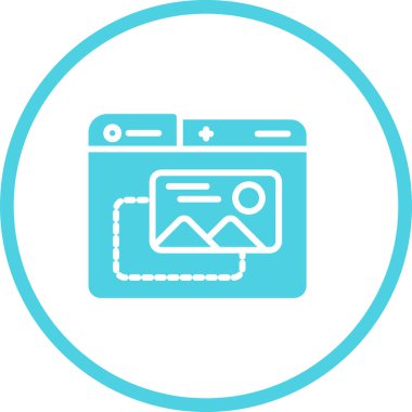 seo modern simgesinin vektör illüstrasyonu