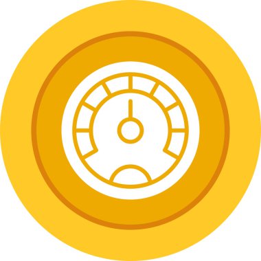 saat düz ikon vektör illüstrasyonu