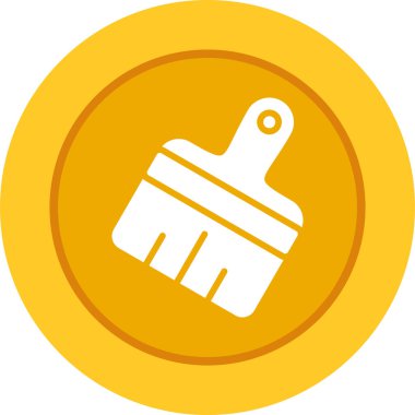Boya fırçası web simgesi, vektör illüstrasyonu