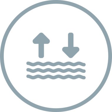 Su bırakma simgesinin vektör illüstrasyonu