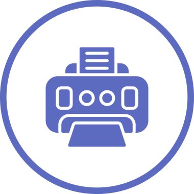 Yazıcı simgesi basit örnek