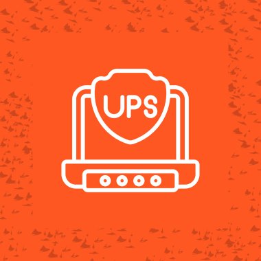 UPS web simgesi vektör illüstrasyonu 