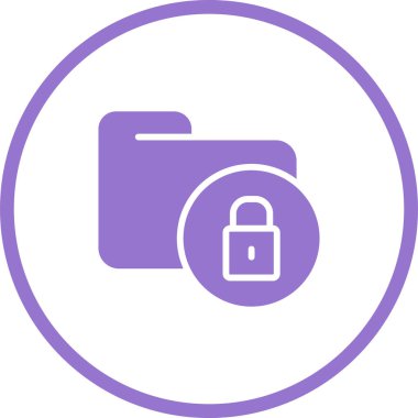 Kilit. Web simgesi basit illüstrasyon