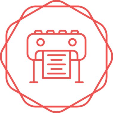 robot. Web simgesi basit illüstrasyon