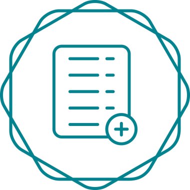 Belge. Web simgesi basit illüstrasyon