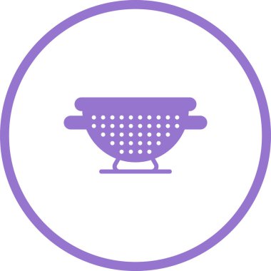 Colander web simgesi vektör illüstrasyonu 