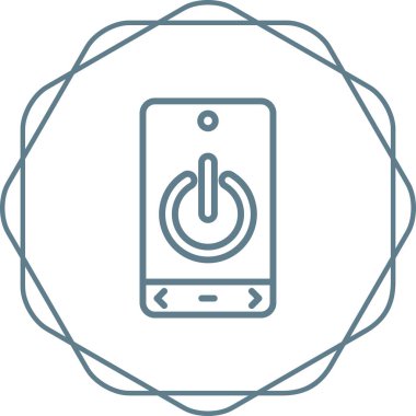 Akıllı telefon simgesinin vektör illüstrasyonu