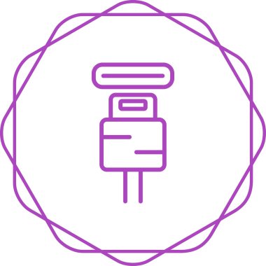 Elektrik dolgu simgesinin vektör illüstrasyonu