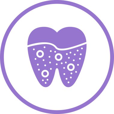 Diş. Web simgesi basit illüstrasyon