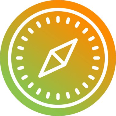 pusula simgesi web basit illüstrasyon