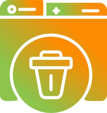 çöp simgesi vektör illüstrasyonu