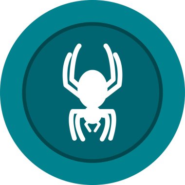 Örümcek ikonu vektör illüstrasyonu