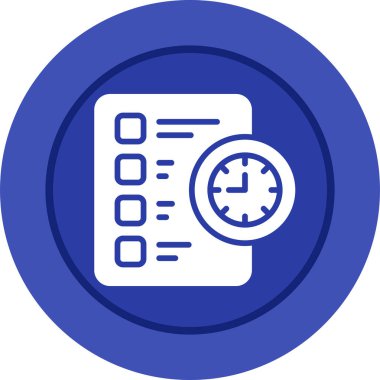 Kontrol listesi vektör simgesi modern basit tasarım