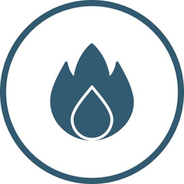 Simgeyi bırak. yuvarlak kabartma tarzı. Vektör simgesi düz bir semboldür