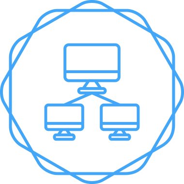 şebeke. Web simgesi basit illüstrasyon