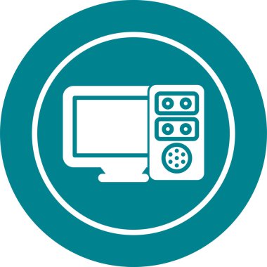 Bilgisayar vektör simgesi. resimleme.