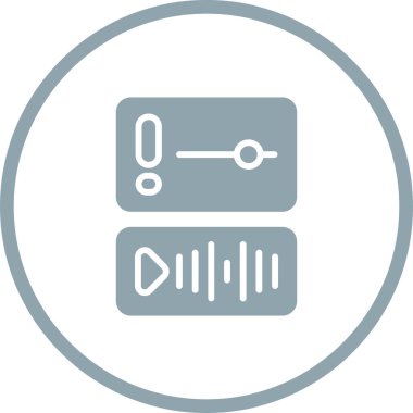 çokluortam simgesinin vektör illüstrasyonu