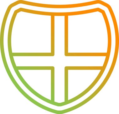 Web simgesi, vektör çizim kalkan 