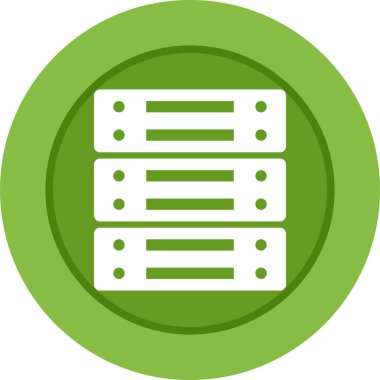 sunucu web simgesi vektör illüstrasyonu