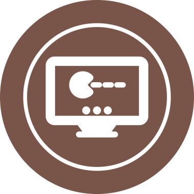 Dizüstü bilgisayar simgesi vektör çizimi