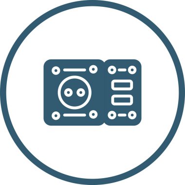 soket ağ simgesi vektör illüstrasyonu