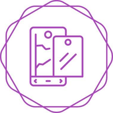 akıllı telefon web simgesi vektör çizimi