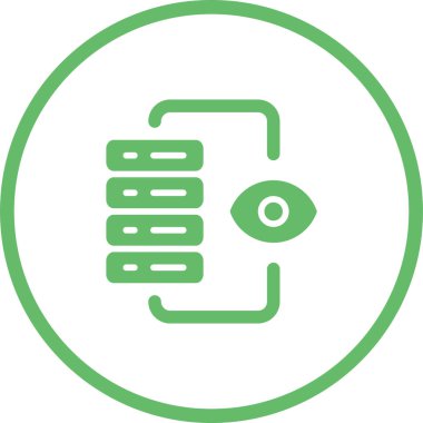 Sunucu İzleme Web simgesi vektör illüstrasyonu 