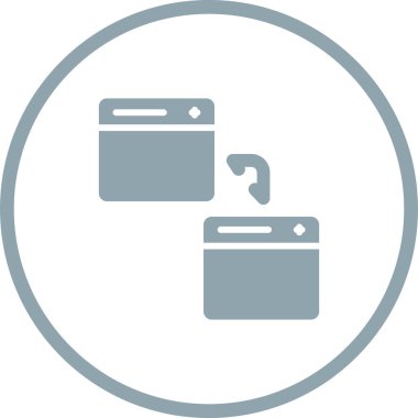 Bir dizin simgesinin vektör illüstrasyonu