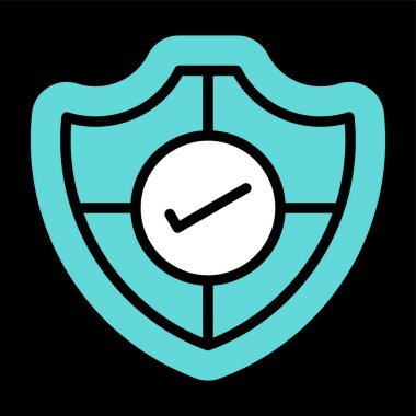 Web simgesi, vektör çizim kalkan 