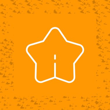 Noel yıldızı ikonu. vektör illüstrasyonu