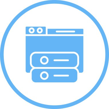 Windows web simgesi vektör çizimi